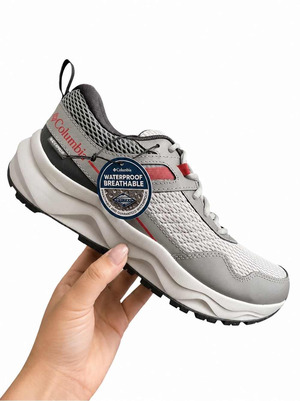 Columbia Plateau Waterproof Trail Hiking Shoes Men’s Size 9.5 Wide NWT Gray